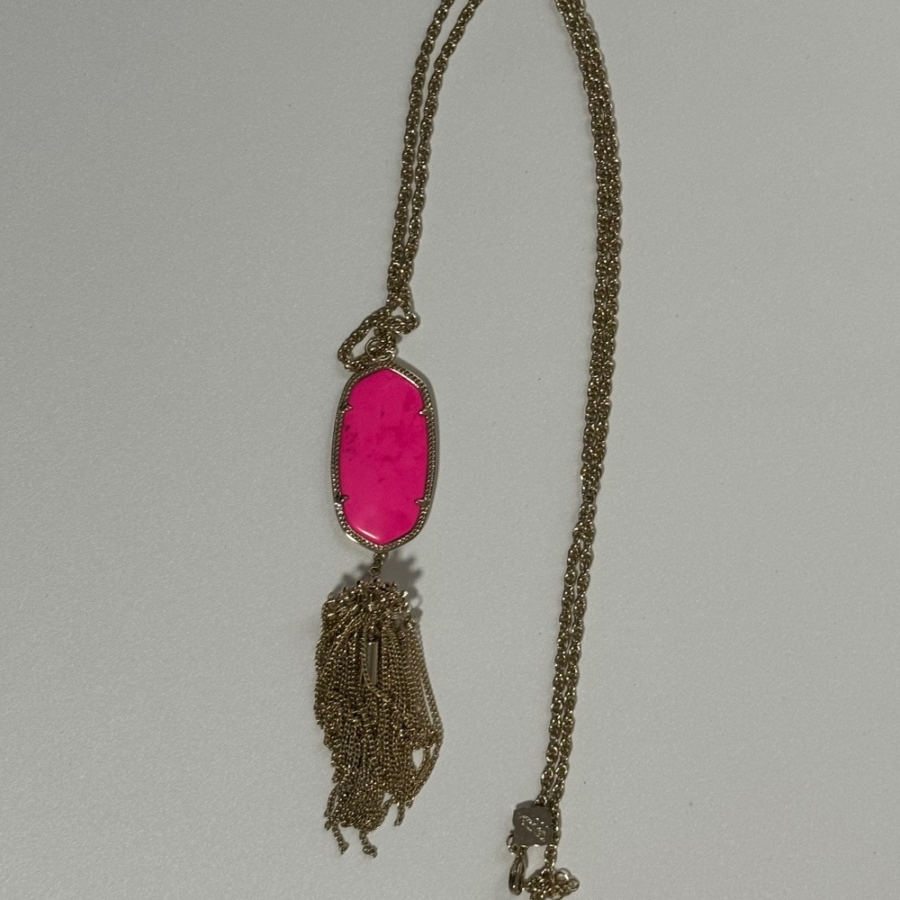 Kendra Scott Gold Hot Pink Rayne